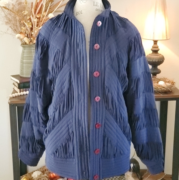 perlita Jackets & Blazers - SOLD Vintage Perlita Silk Bomber Jaket